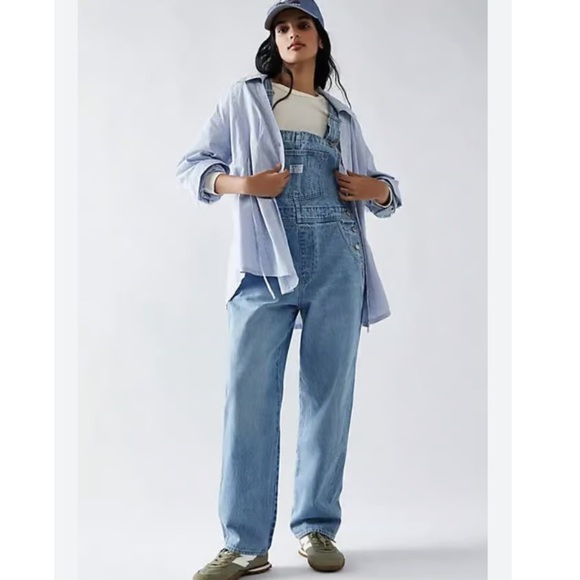 Free People Light Blue Women's Denim Overalls - Picture 8 of 16
